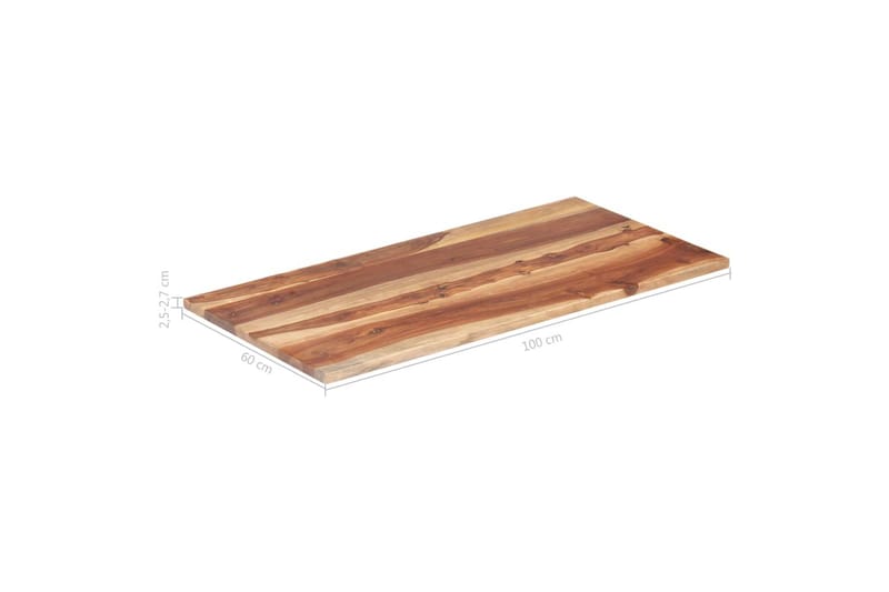 Pöytälevy täysi seesampuu 25-27mm 60x100 cm - Huonekalut - Pöytä & ruokailuryhmä - Pöydän tarvikkeet - Pöytälevy