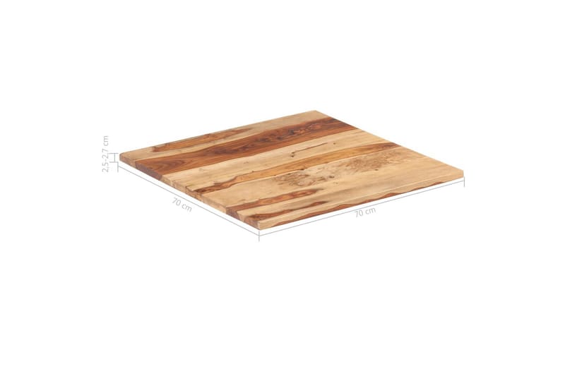 Pöytälevy täysi seesampuu 25-27mm 70x70 cm - Huonekalut - Pöytä & ruokailuryhmä - Pöydän tarvikkeet - Pöytälevy