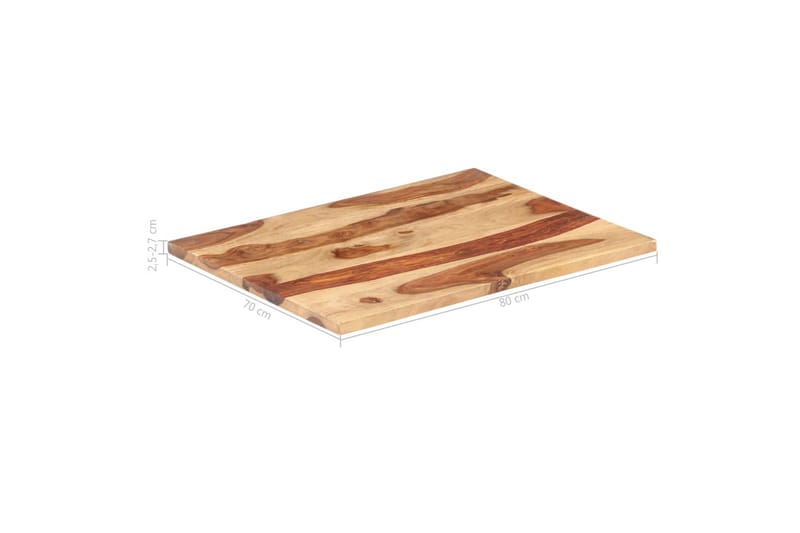 Pöytälevy täysi seesampuu 25-27mm 70x80 cm - Huonekalut - Pöytä & ruokailuryhmä - Pöydän tarvikkeet - Pöytälevy