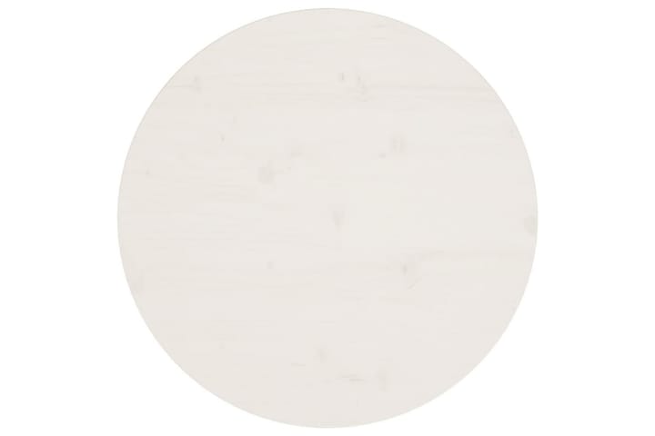 Pöytälevy valkoinen Ã˜60x2,5 cm täysi mänty - Valkoinen - Pöytälevy