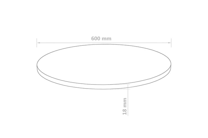 Pöytälevy pyöreä MDF 600x18 mm - Beige - Pöytälevy - Pöydänjalat & tarvikkeet