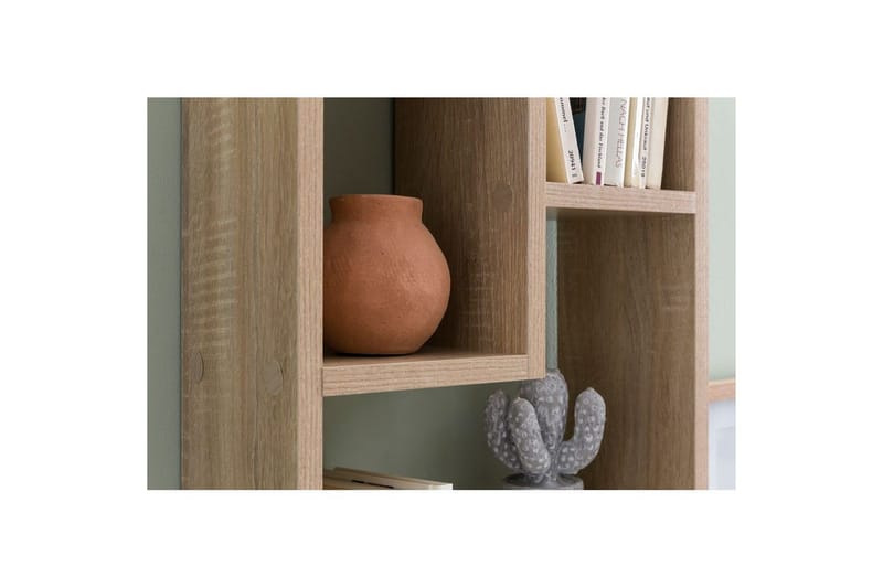 Seinähylly Wohnling melamiinipäällystetty MDF, säilytyshylly, moderni tyyli Sonoma - Sonoma - Säilytys - Hylly - Kirjahylly