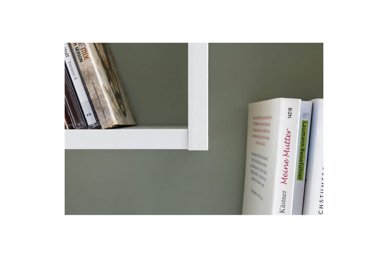 Seinähylly Wohnling melamiinipäällystetty MDF, säilytyshylly, moderni tyyli Valkoinen - Valkoinen - Säilytys - Hylly - Kirjahylly