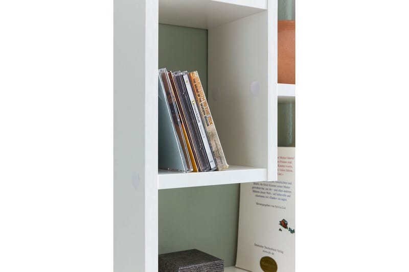 Seinähylly Wohnling melamiinipäällystetty MDF, säilytyshylly, moderni tyyli Valkoinen - Valkoinen - Säilytys - Hylly - Kirjahylly
