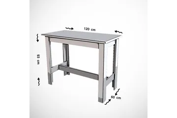 Pöytä Jipping 120 cm - Tammi - Huonekalut - Pöytä & ruokailuryhmä - Baaripöytä