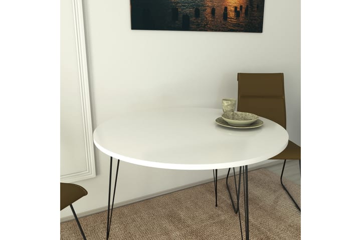 Pöytä Odet 90 cm - Valkoinen - Ruokapöydät & keittiön pöydät