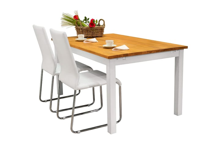 Pöytä Shannon 140 cm - Puu/Valkoinen - Ruokapöydät & keittiön pöydät