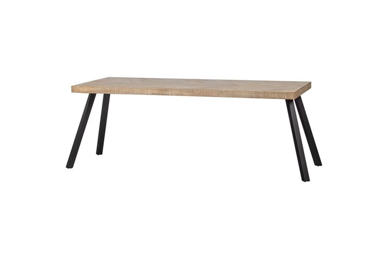 Pöytä Tablo Mango Fischgrätmuster - Neliö, 180x90 cm - Huonekalut - Pöytä & ruokailuryhmä - Ruokapöydät & keittiön pöydät