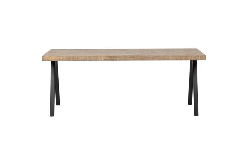 Pöytä Tablo Mango Fischgrätmuster - Neliö, 180x90 cm - Huonekalut - Pöytä & ruokailuryhmä - Ruokapöydät & keittiön pöydät