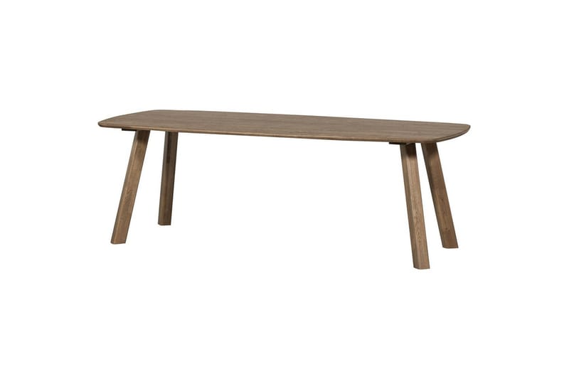 Pöytä Tablo Tanskand-mallinen, soikea - Kashmirinruskea, 220x100 cm - Huonekalut - Pöytä & ruokailuryhmä - Ruokapöydät & keittiön pöydät