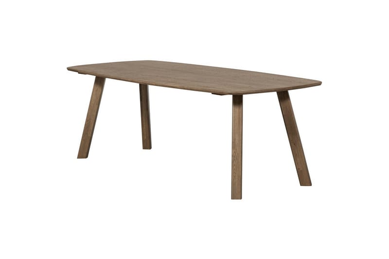 Pöytä Tablo Tanskand-mallinen, soikea - Kashmirinruskea, 220x100 cm - Huonekalut - Pöytä & ruokailuryhmä - Ruokapöydät & keittiön pöydät