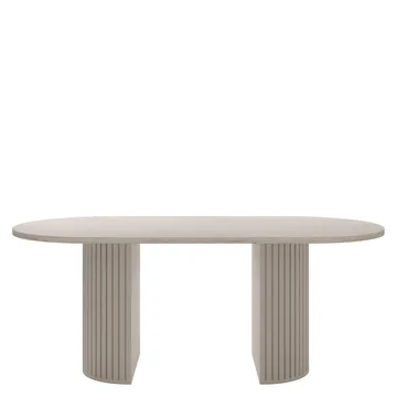 pöytä Wotkon Travertiini, beige - Travertiini, beige - Huonekalut - Pöytä & ruokailuryhmä - Ruokapöydät & keittiön pöydät