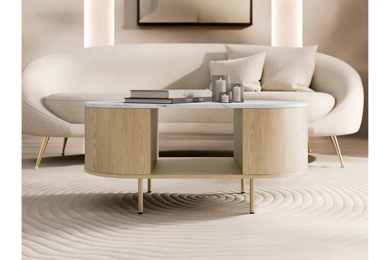 Pantego Sohvapöytä 100x52 cm - Ruskea - Huonekalut - Pöytä & ruokailuryhmä - Sohvapöytä