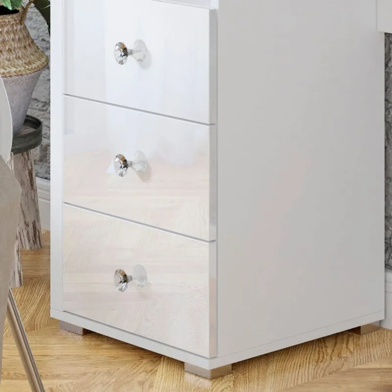 Peilipöytä Diva, 3 laatikkoa - Huonekalut - Pöytä & ruokailuryhmä - Meikki- & kampauspöydät