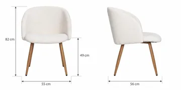 Peyra jatkettava pyöreä pöytä 120-220 cm, tammi, ja 4 Greya-ruokatuolia - Tammi - Huonekalut - Pöytä & ruokailuryhmä - Ruokailuryhmä