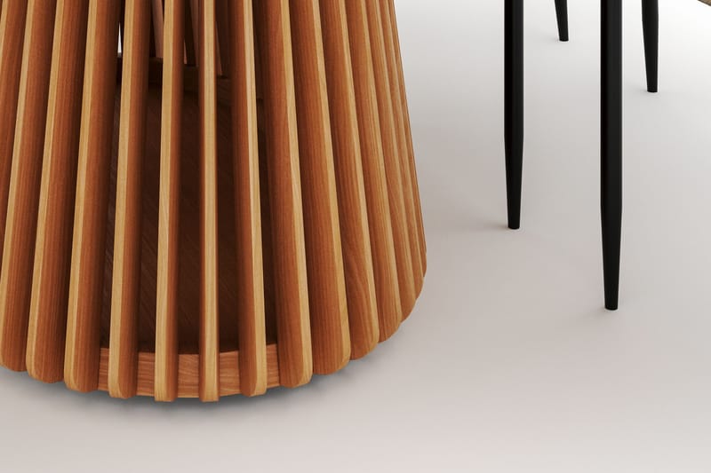 Peyra Ruokapöytä 200 cm Soikea ja 6 Sawako Tuolia - Luonnonväri - Huonekalut - Pöytä & ruokailuryhmä - Ruokailuryhmä