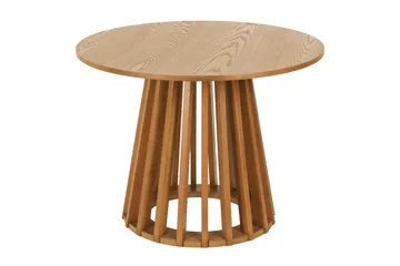 Peyra-sohvapöytä / sivupöytäsetti pyöreä 86/60 cm viilua - Tammi - Huonekalut - Pöytä & ruokailuryhmä - Sohvapöytä