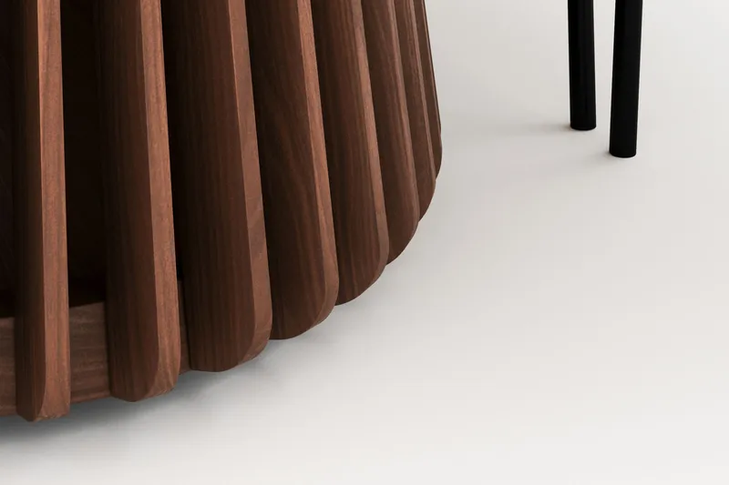 Peyra Soikea Ruokapöytä 200 cm ja 6 Gemmiano Tuolia - Pähkinä - Huonekalut - Pöytä & ruokailuryhmä - Ruokailuryhmä