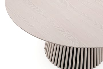 Peyra pyöreä ruokapöytä 150 cm, viilu - Valkokuultokäsitelty - Huonekalut - Pöytä & ruokailuryhmä - Ruokapöydät & keittiön pöydät