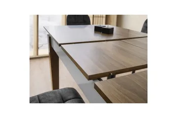 Pradera Ruokapöytä 175 cm Suorakulmainen - Pähkinä/Valkoinen - Huonekalut - Pöytä & ruokailuryhmä - Ruokapöydät & keittiön pöydät