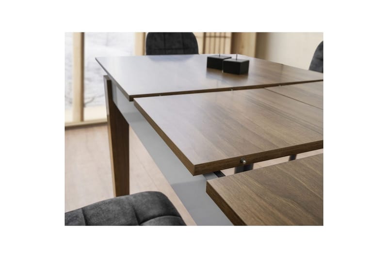 Pradera Ruokapöytä 175 cm Suorakulmainen - Pähkinä/Valkoinen - Huonekalut - Pöytä & ruokailuryhmä - Ruokapöydät & keittiön pöydät