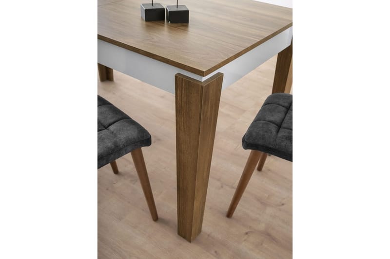 Pradera Ruokapöytä 175 cm Suorakulmainen - Pähkinä/Valkoinen - Huonekalut - Pöytä & ruokailuryhmä - Ruokapöydät & keittiön pöydät