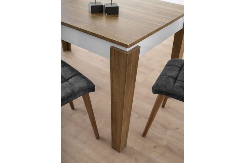 Pradera Ruokapöytä 175 cm Suorakulmainen - Pähkinä/Valkoinen - Huonekalut - Pöytä & ruokailuryhmä - Ruokapöydät & keittiön pöydät