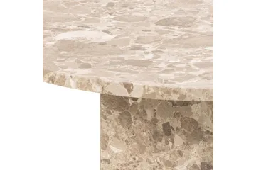 Prisa Pyöreä Sohvapöytä Marmorikivestä 80 cm - Beige - Huonekalut - Pöytä & ruokailuryhmä - Marmoripöydät