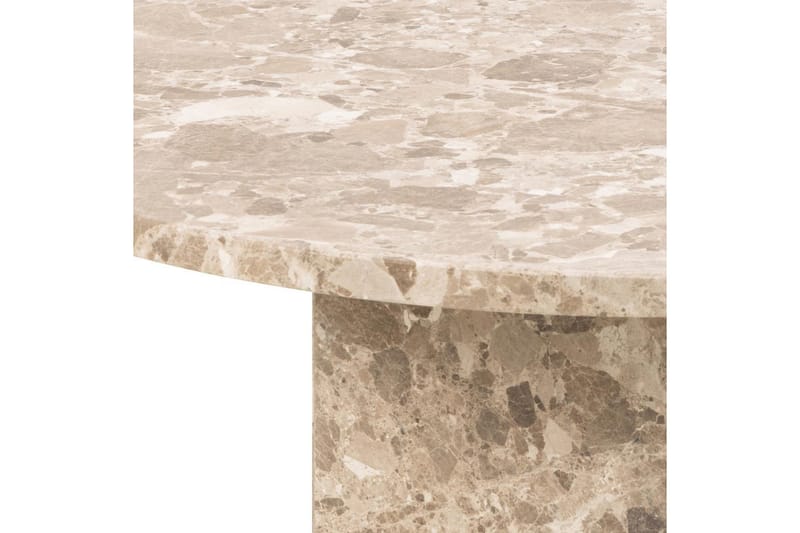 Prisa Pyöreä Sohvapöytä Marmorikivestä 80 cm - Beige - Huonekalut - Pöytä & ruokailuryhmä - Sohvapöytä