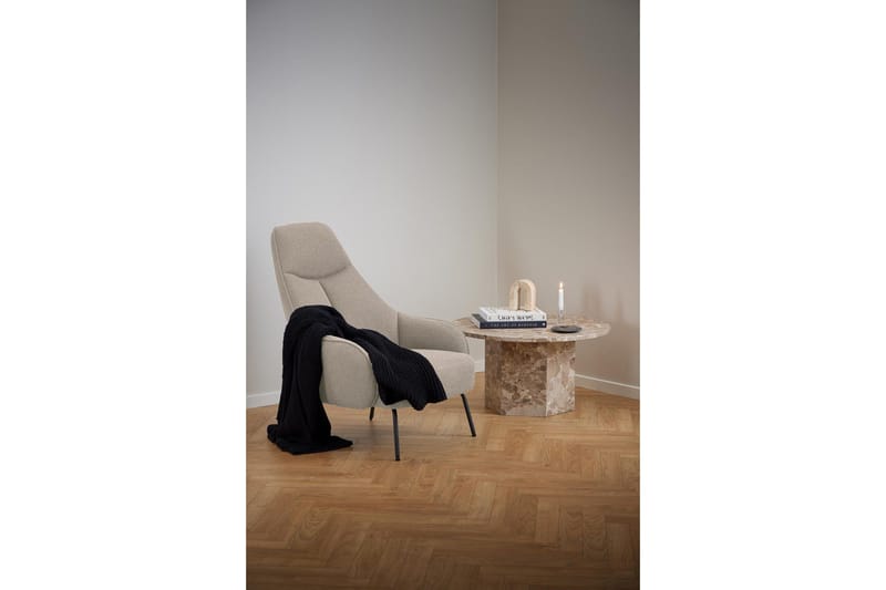 Prisa Pyöreä Sohvapöytä Marmorikivestä 80 cm - Beige - Huonekalut - Pöytä & ruokailuryhmä - Sohvapöytä