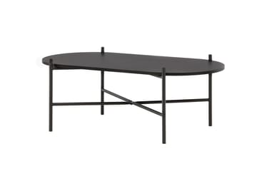Pueblo 120 cm soikea sohvapöytä maalattua puuta - Musta - Huonekalut - Pöytä & ruokailuryhmä - Sohvapöytä