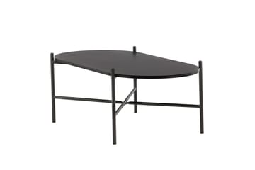 Pueblo 120 cm soikea sohvapöytä maalattua puuta - Musta - Huonekalut - Pöytä & ruokailuryhmä - Sohvapöytä