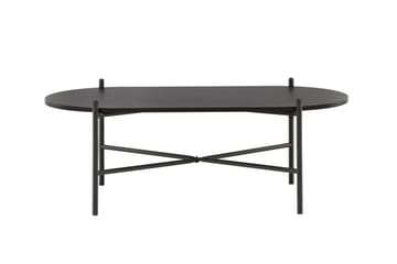 Pueblo 120 cm soikea sohvapöytä maalattua puuta - Musta - Huonekalut - Pöytä & ruokailuryhmä - Sohvapöytä