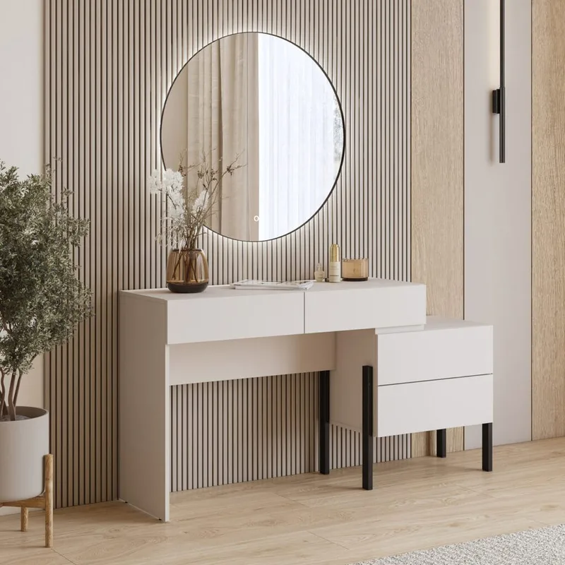 Pukupöytä Jukon S ja 4 laatikkoa - Huonekalut - Pöytä & ruokailuryhmä - Meikki- & kampauspöydät