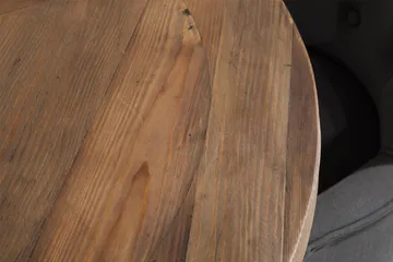 Pyöreä Lyon-ruokailuryhmä ja 4 Viktoria-nojatuolia - Puu/Valkoinen/Harmaa - Huonekalut - Pöytä & ruokailuryhmä - Ruokailuryhmä