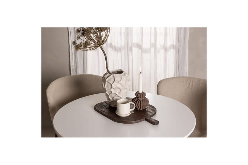 Pyöreä Ruokailuryhmä Hamden, Modesto - beige - Huonekalut - Pöytä & ruokailuryhmä - Ruokailuryhmä