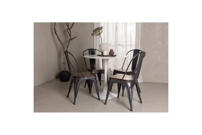 Pyöreä Ruokailuryhmä Hamden, Tempe - Ruskea - Huonekalut - Pöytä & ruokailuryhmä - Ruokailuryhmä