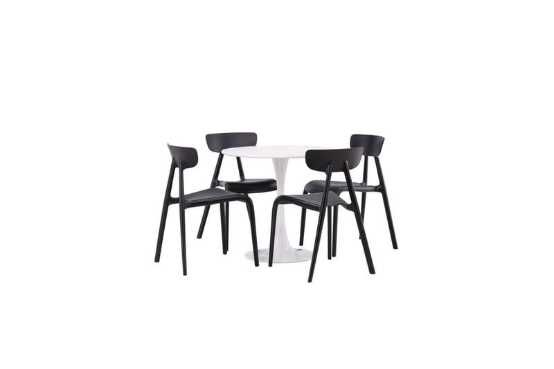 Pyöreä Ruokailuryhmä Hamden, Ursholmen - Musta - Huonekalut - Pöytä & ruokailuryhmä - Ruokailuryhmä