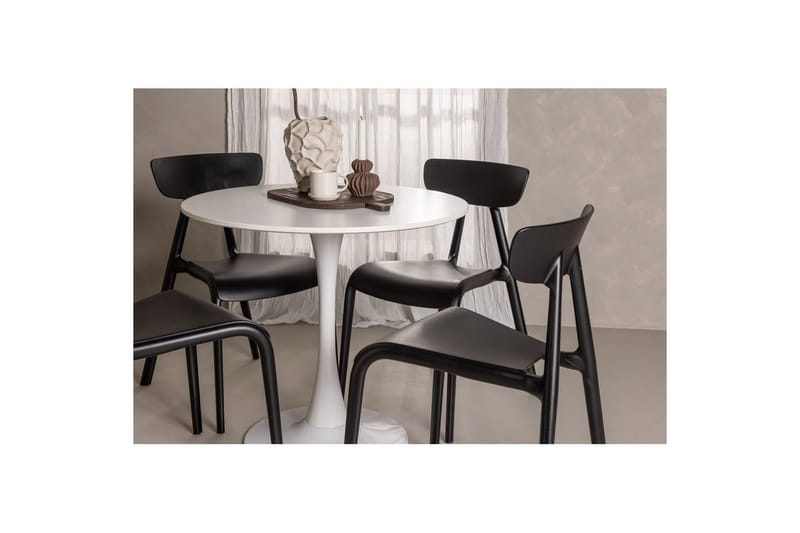 Pyöreä Ruokailuryhmä Hamden, Ursholmen - Musta - Huonekalut - Pöytä & ruokailuryhmä - Ruokailuryhmä