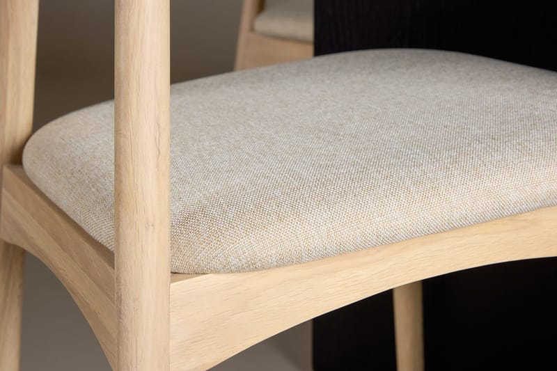 Pyöreä ruokailuryhmä Tyresö 120 cm pyöreä, 4 Ven-tuolia - Musta/Whitewash - Huonekalut - Pöytä & ruokailuryhmä - Ruokailuryhmä