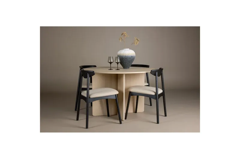 Pyöreä Ruokailuryhmä Ven, Tyresö - beige - Huonekalut - Pöytä & ruokailuryhmä - Ruokailuryhmä
