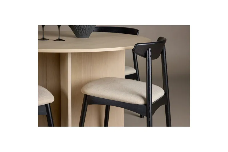 Pyöreä Ruokailuryhmä Ven, Tyresö - beige - Huonekalut - Pöytä & ruokailuryhmä - Ruokailuryhmä