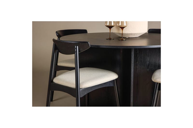 Pyöreä Ruokailuryhmä Ven, Tyresö - Musta - Huonekalut - Pöytä & ruokailuryhmä - Ruokailuryhmä