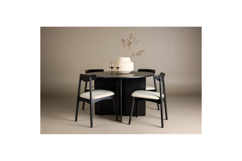 Pyöreä Ruokailuryhmä Ven, Tyresö - Musta - Huonekalut - Pöytä & ruokailuryhmä - Ruokailuryhmä