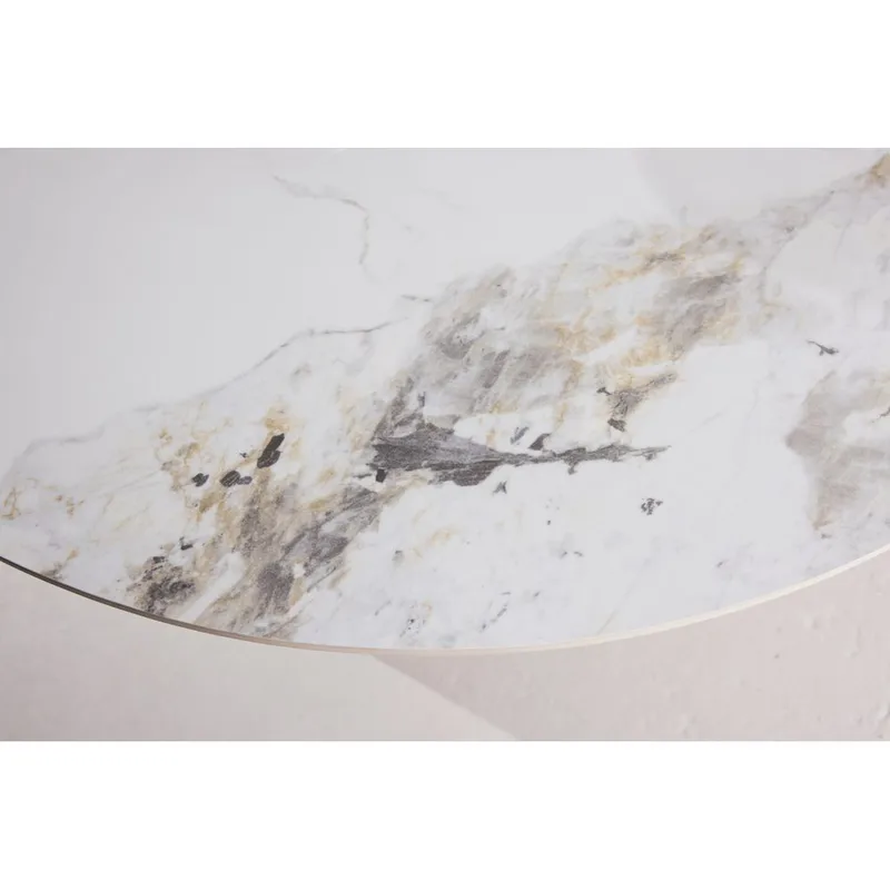 Pyöreä ruokapöytä Bootcut - Beige - Huonekalut - Pöytä & ruokailuryhmä - Ruokapöydät & keittiön pöydät