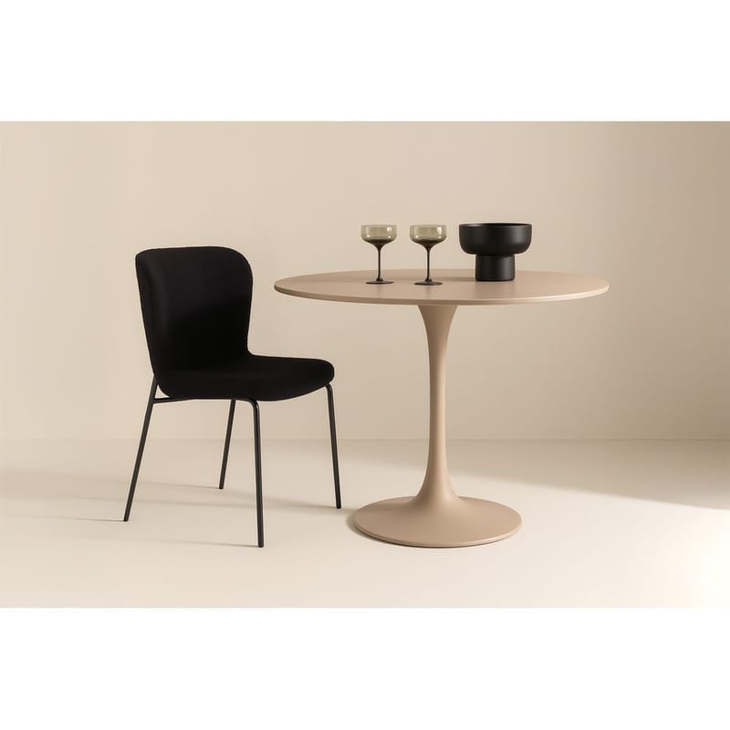 Pyöreä ruokapöytä Glade - Beige - Huonekalut - Pöytä & ruokailuryhmä - Ruokapöydät & keittiön pöydät