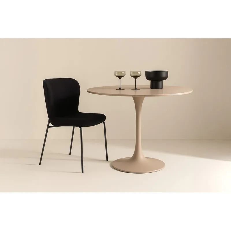 Pyöreä ruokapöytä Glade - Beige - Huonekalut - Pöytä & ruokailuryhmä - Ruokapöydät & keittiön pöydät