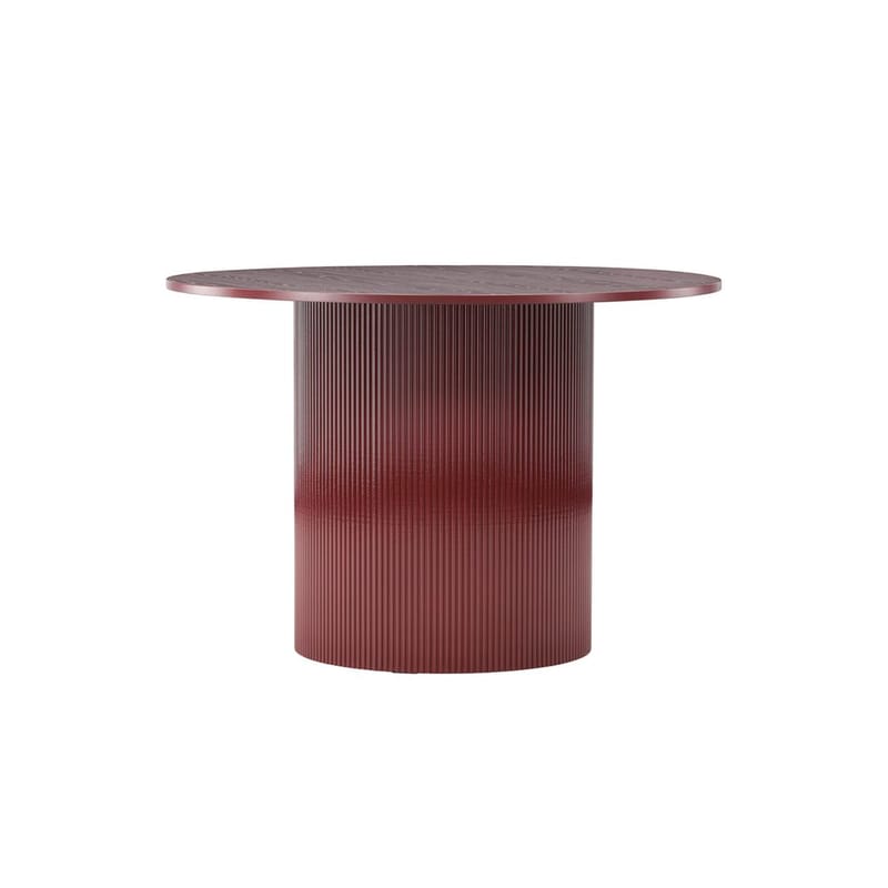Pyöreä ruokapöytä Lenox, Burgundi