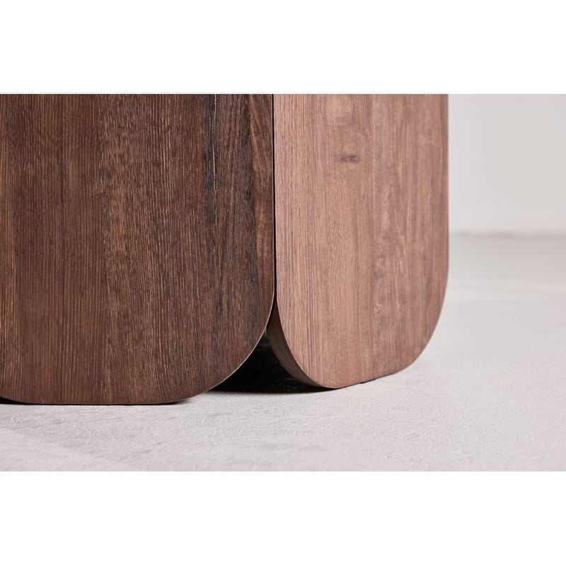 Pyöreä ruokapöytä Tekla - Mokka, 120 - Huonekalut - Pöytä & ruokailuryhmä - Ruokapöydät & keittiön pöydät