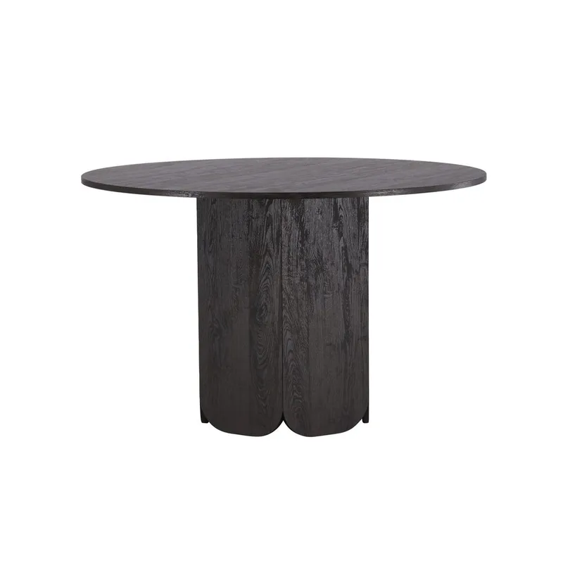 Pyöreä ruokapöytä Tekla - Musta, 120 - Huonekalut - Pöytä & ruokailuryhmä - Ruokapöydät & keittiön pöydät